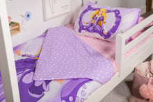 Load image into Gallery viewer, organic-cotton-quilt-cover-set-Princess-purple-single-close-up