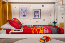 Load image into Gallery viewer, Cotton Racing Red Single Quilt Cover Set