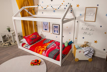 Load image into Gallery viewer, organic-cotton-quilt-cover-set-Racing-car-Red-single-Display