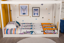 Load image into Gallery viewer, organic-cotton-quilt-cover-set-streetwise-shoes-yellow-and-white-streetwear-single-display
