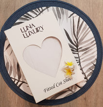 Load image into Gallery viewer, Fitted Jersey Cot Sheet White