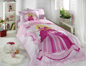 organic-cotton-quilt-cover-set-Princess-pink-single